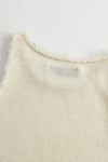 SWAYING/KNIT hairy hook tank top SW24SS1T01 off-white PS72